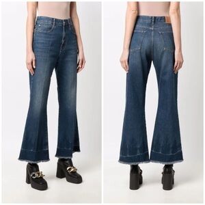 NWT Stella McCartney Vintage Dark Blue 90s Crop Flare Jeans Sz 30